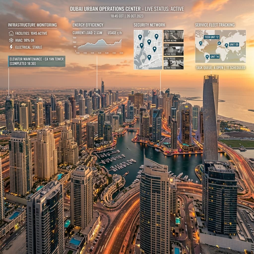 Dubai Skyline Background